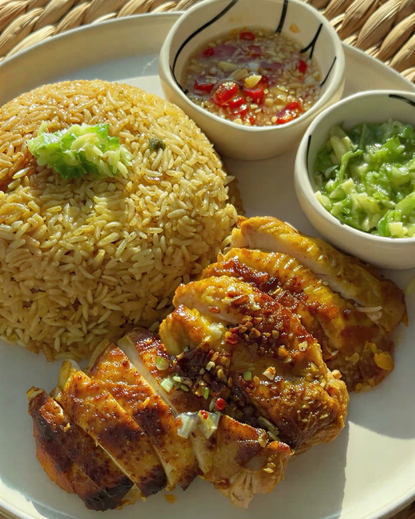 Fragrant Spring Onion Chicken and Rice recipe