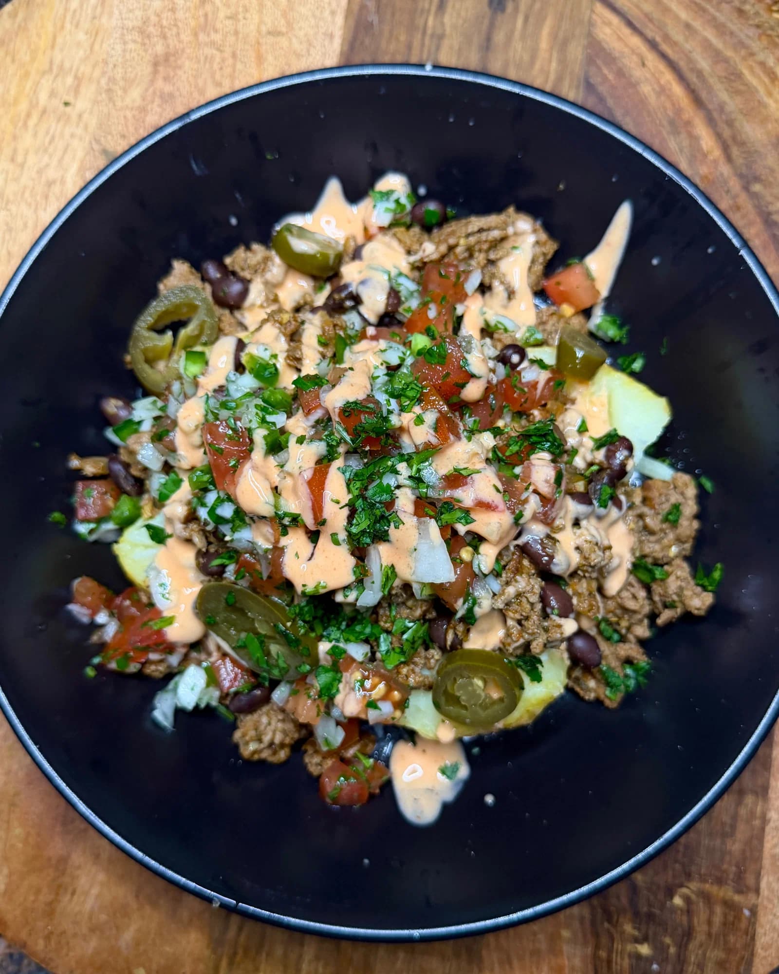 Loaded Mexican Baked Potatoes recipe