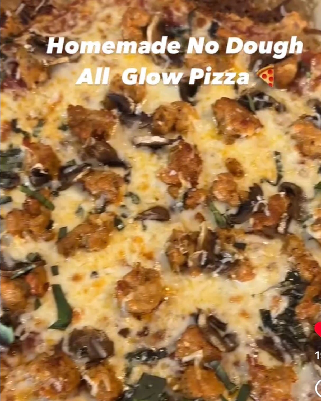 No Dough All Glow Pizza recipe