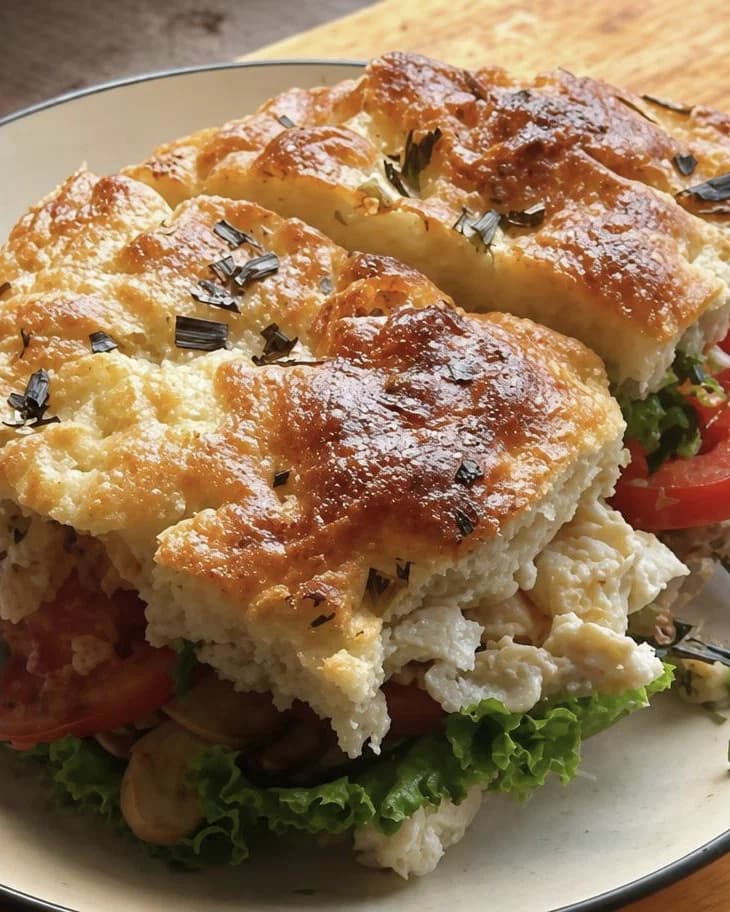 Homemade Focaccia Sandwich recipe