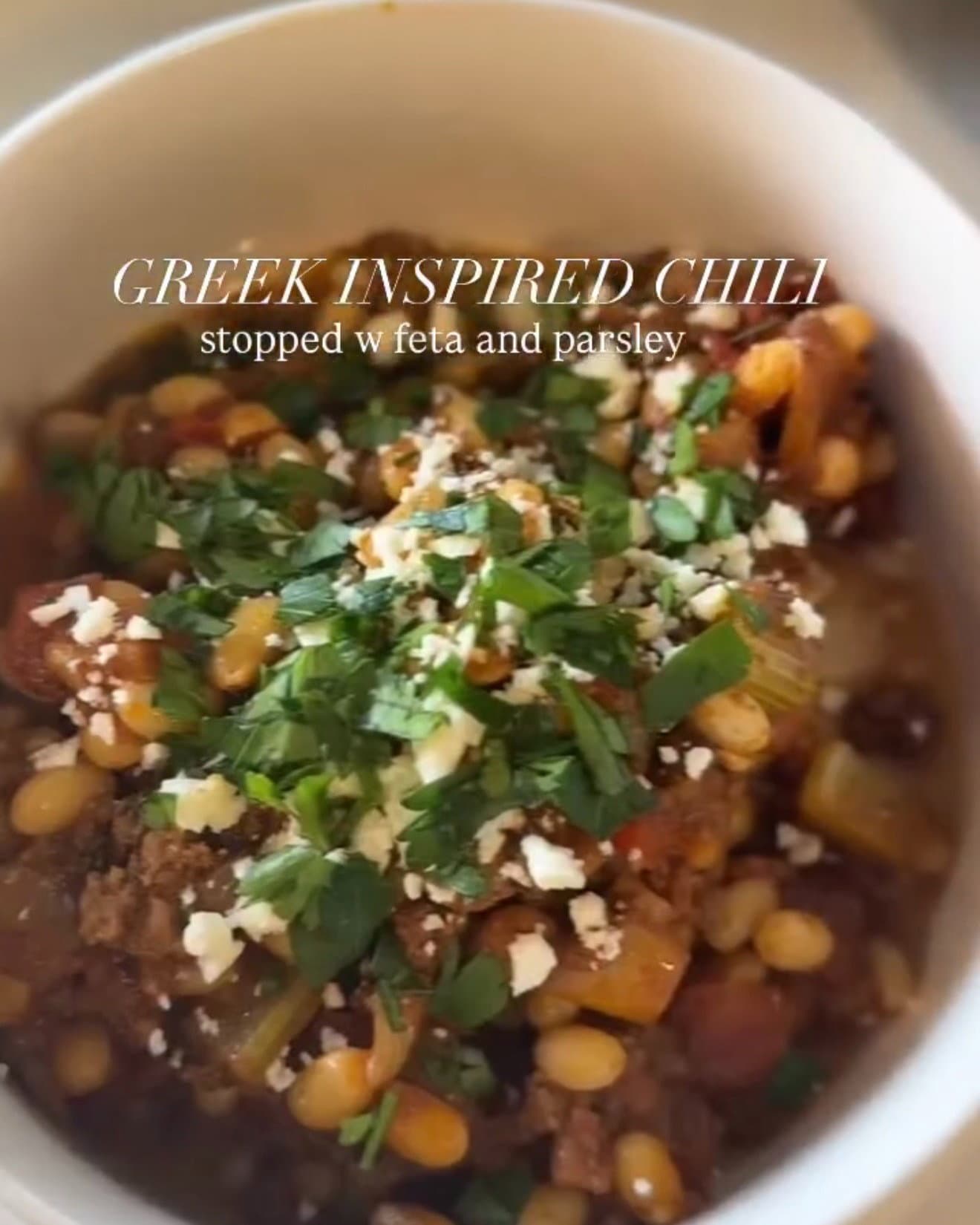 Greek-Inspired Chili recipe