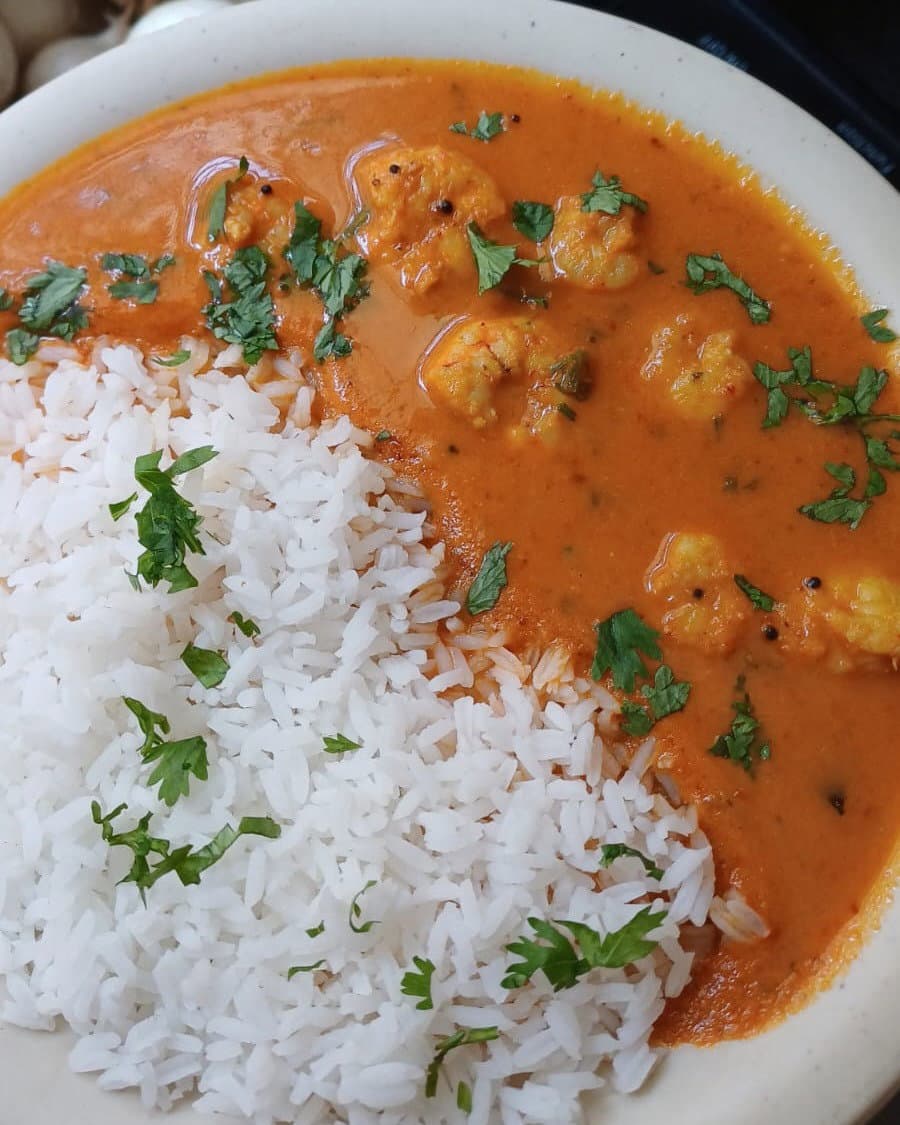 Prawns Tomato Curry | Kolambi Saar recipe