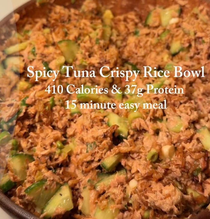 Spicy Tuna Crispy Rice Bowl recipe