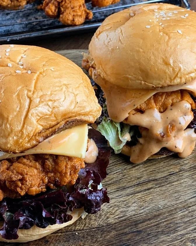 Crispy Fried Chicken Burger recipe