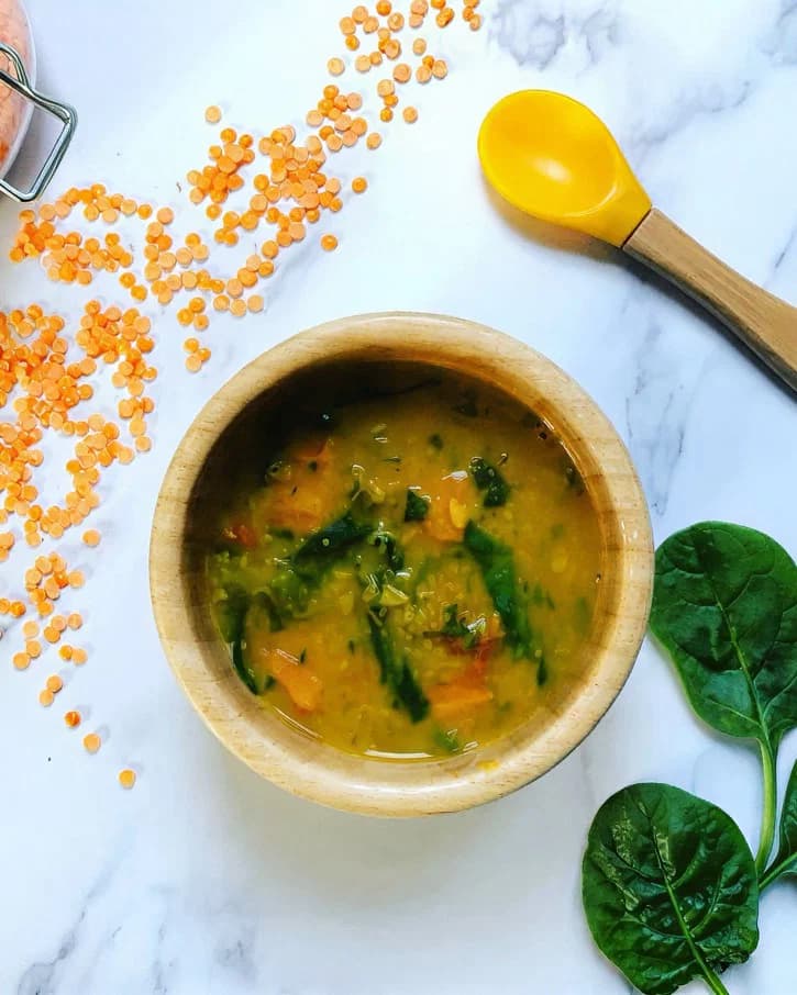 Red Lentil & Spinach Soup recipe