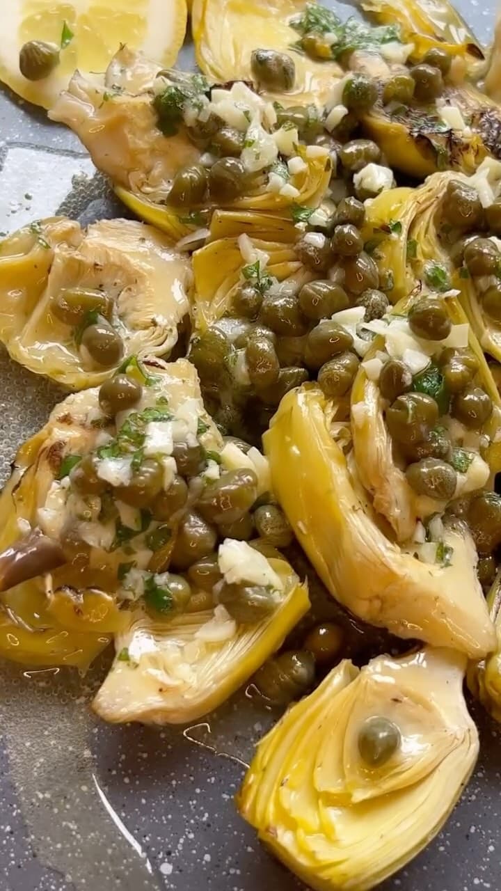 Lemon Caper Artichoke Appetizer recipe