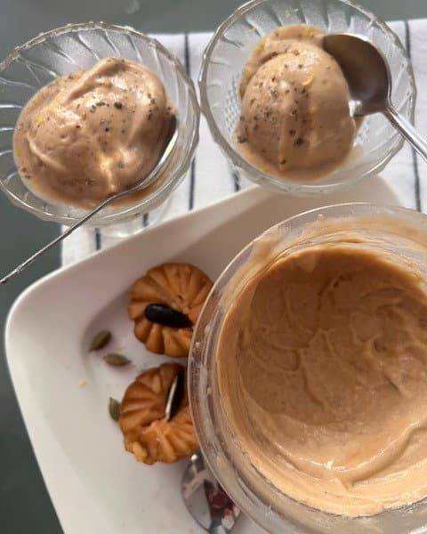 Ninja Creami Gelato-Style Chikoo (Sapota) Ice Cream recipe