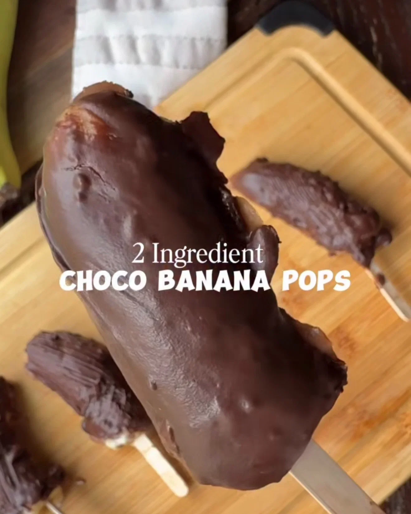 Kid Friendly Choco Banana Pops recipe