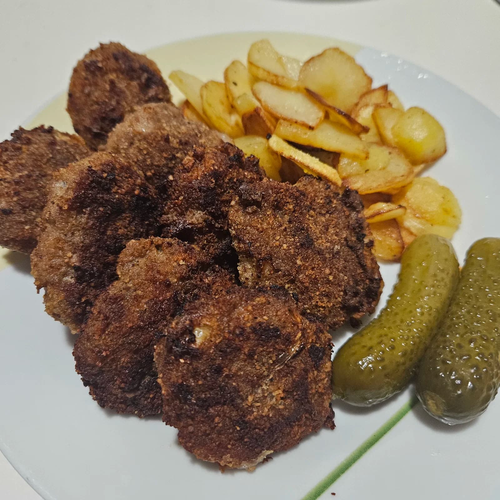 Traditional Faširanci with Golden Fried Potatoes recipe