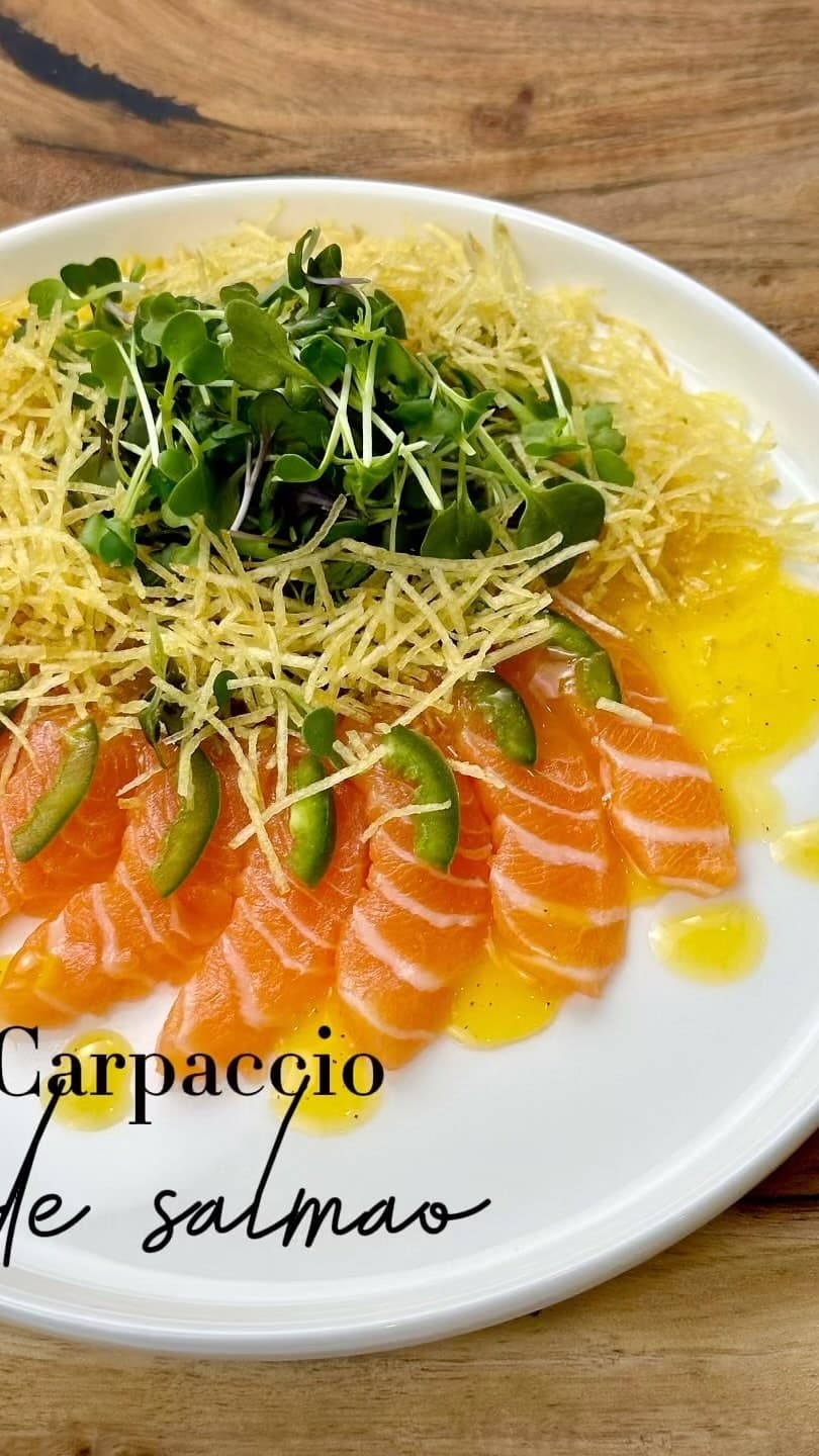 Salmon Carpaccio with Passion Fruit recipe