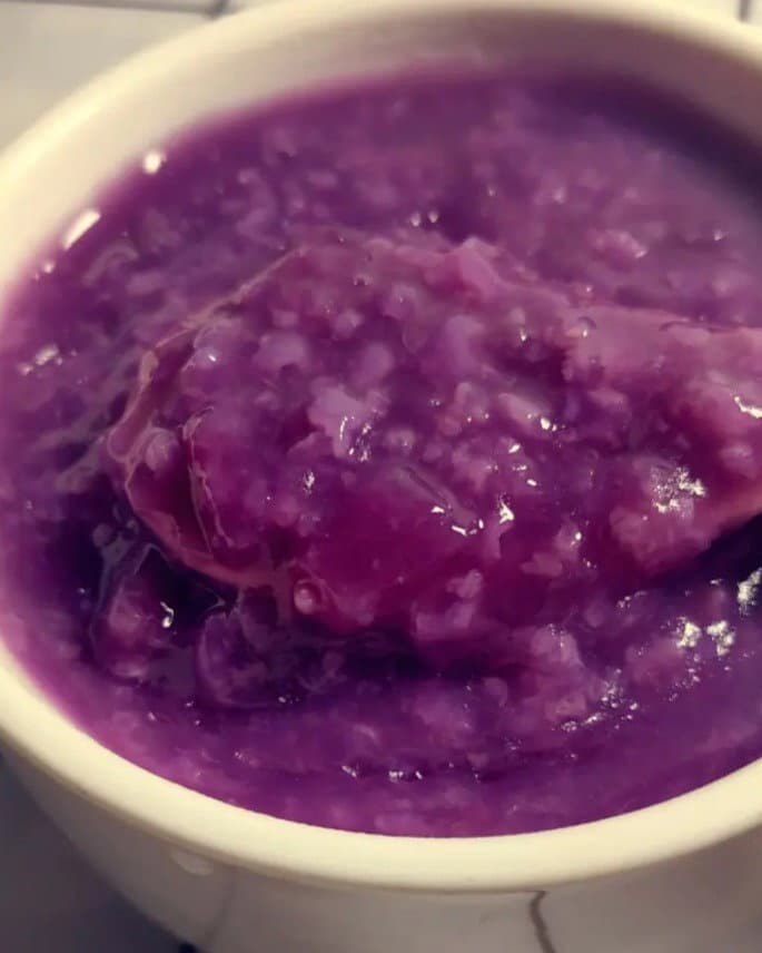 Purple Sweet Potato Porridge recipe