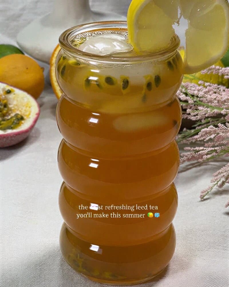 Homemade Passion Fruit Iced Tea recipe