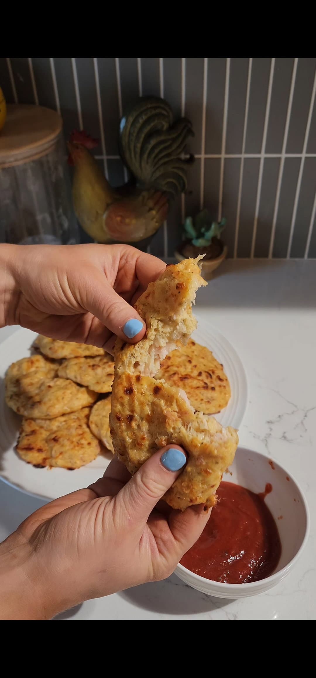 Savory Cottage Cheese and Turkey Biscuits recipe