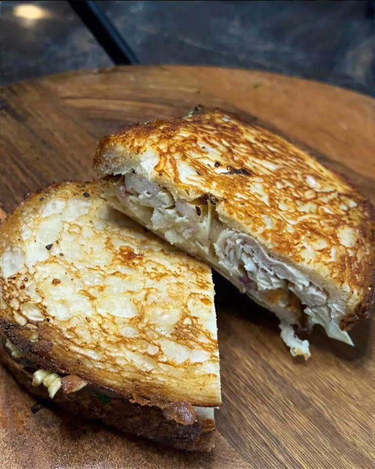 Honey Mustard Chicken and Cheese Melt recipe