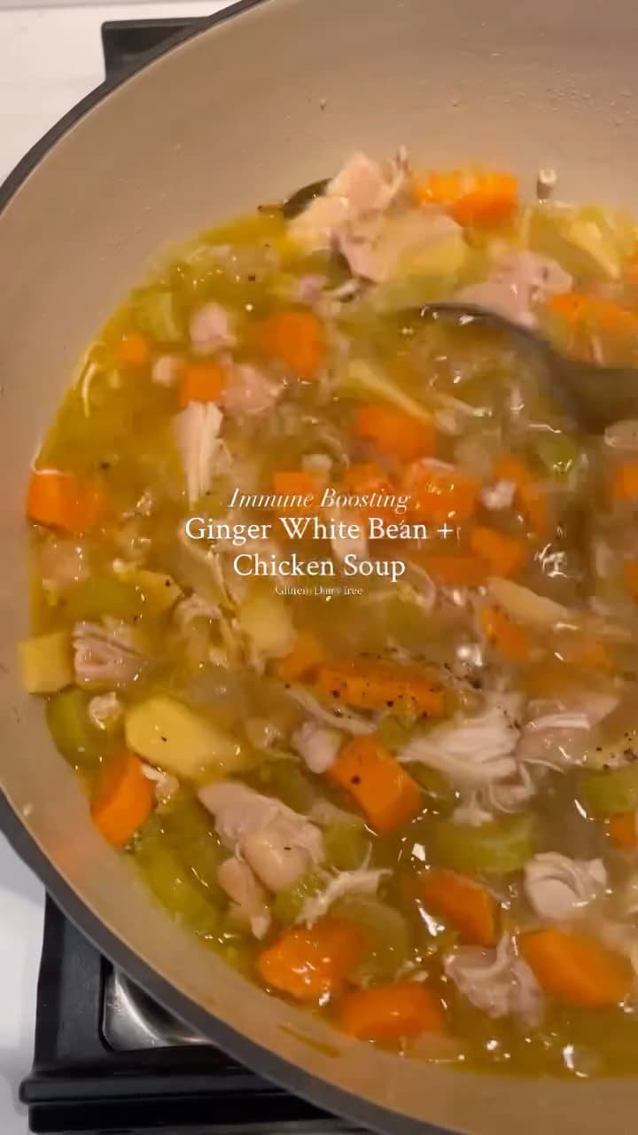 GF/DF Ginger White Bean and Chicken Soup recipe
