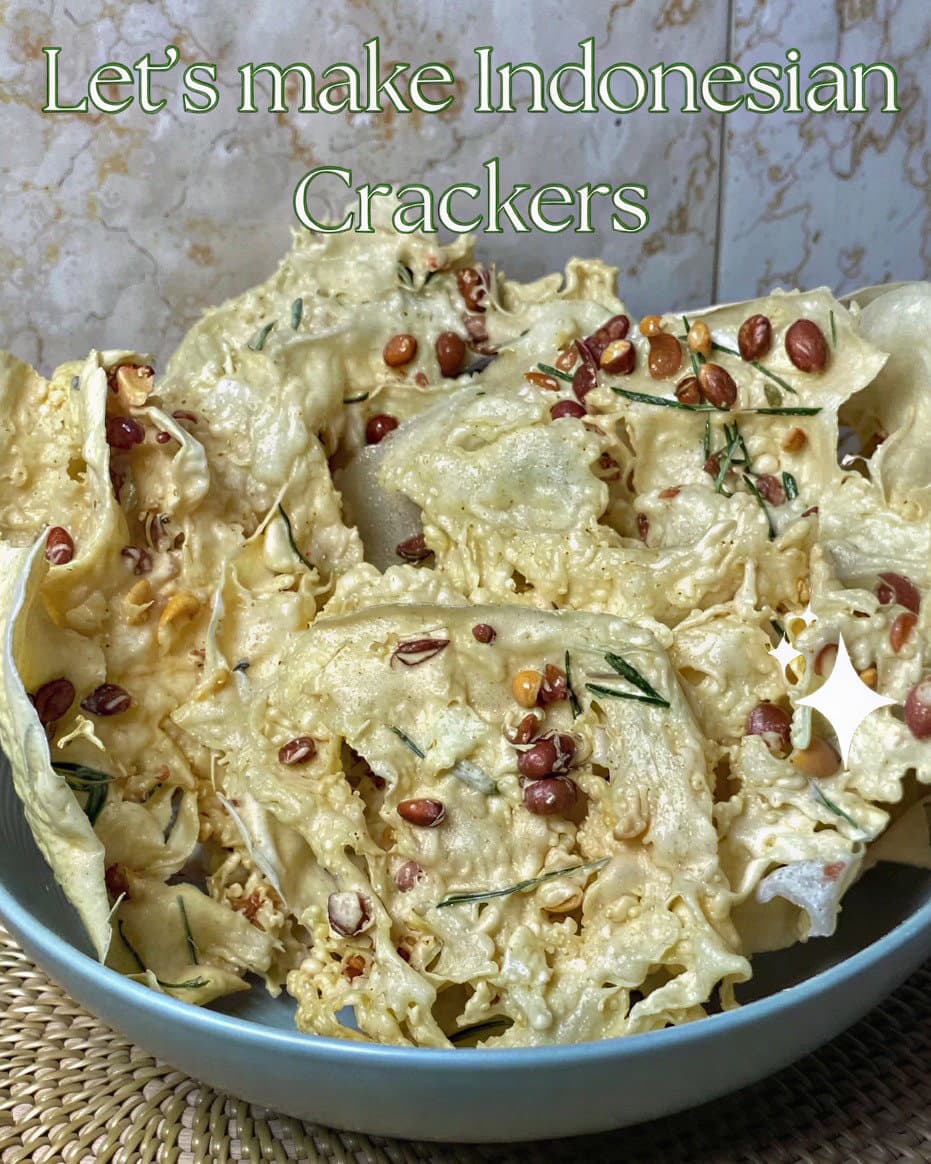 Indonesian Crackers (Rempeyek) recipe