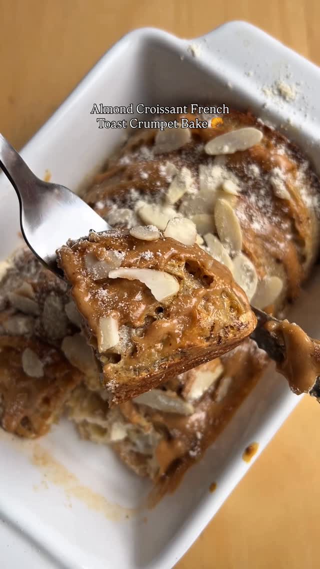 Almond Croissant French Toast Bake recipe