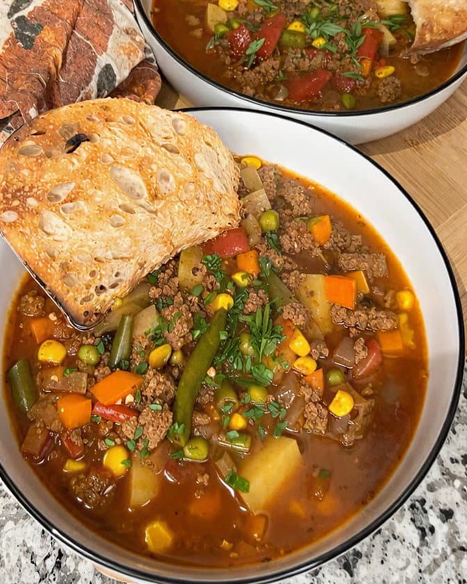 Simple Hamburger Soup recipe