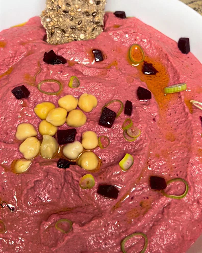 Beetroot and Hummus Dip recipe
