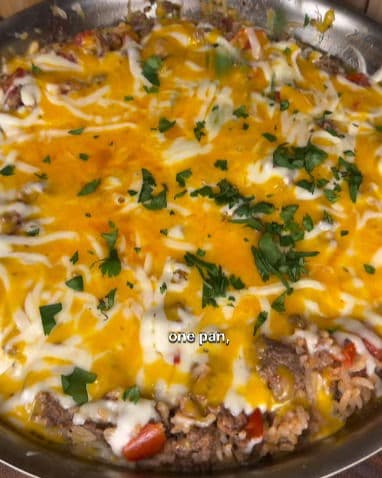 Mexican Beef & Rice Skillet recipe