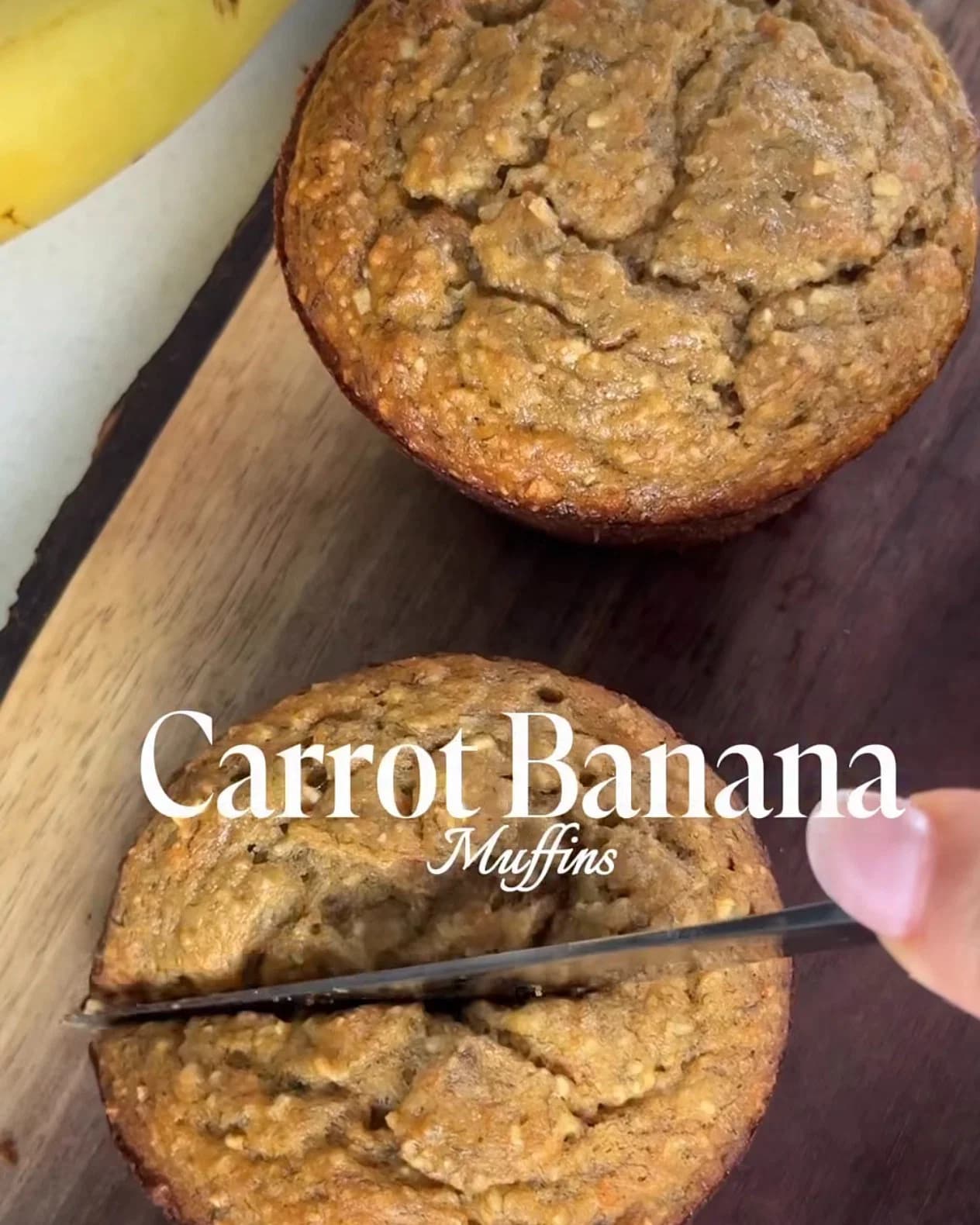 Carrot Banana Oat Flour Muffins recipe