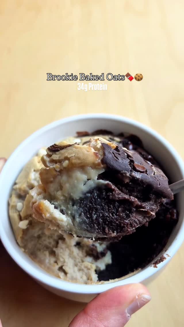 Brookie Baked Oats recipe
