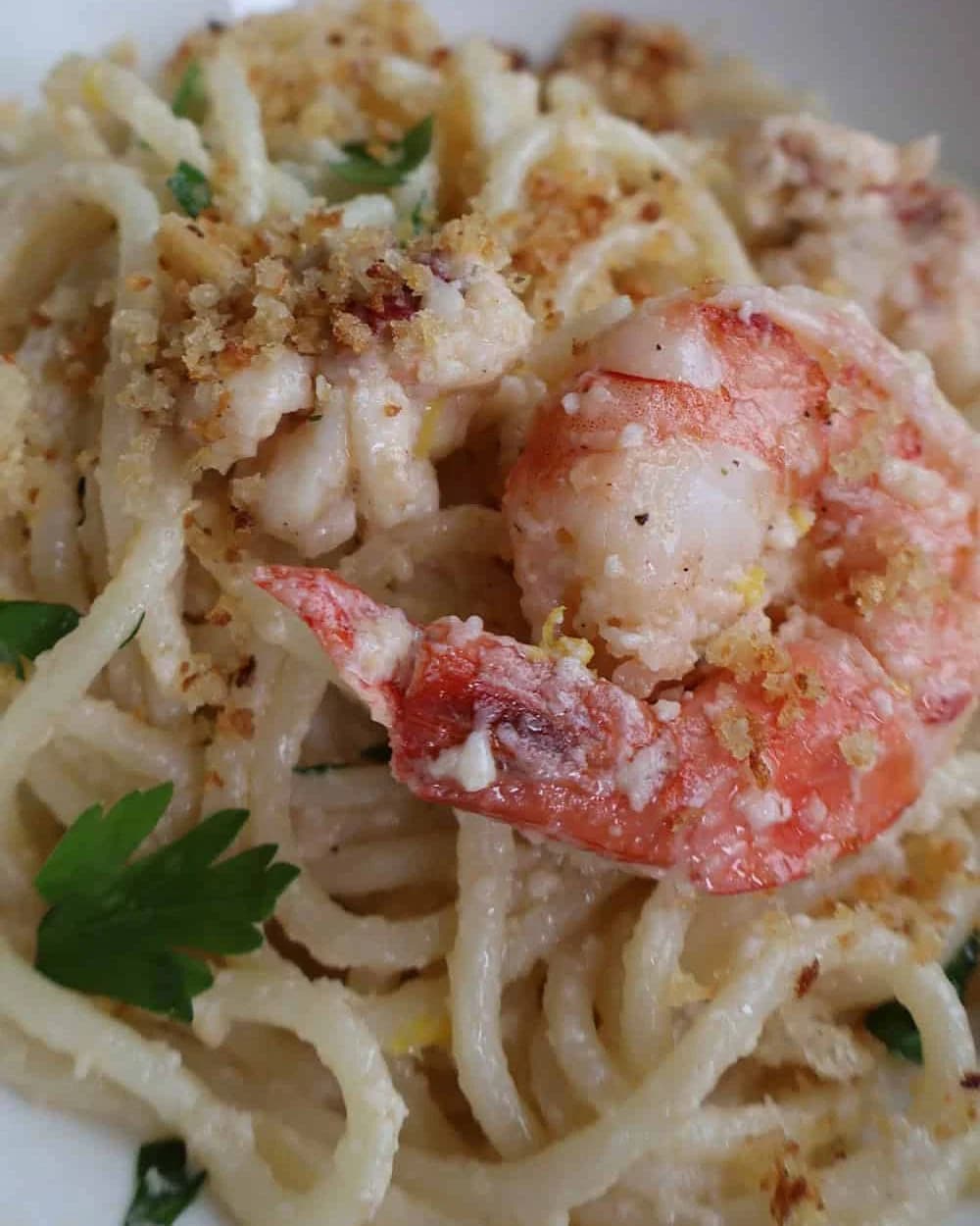 Creamy Seafood Scampi Pasta recipe