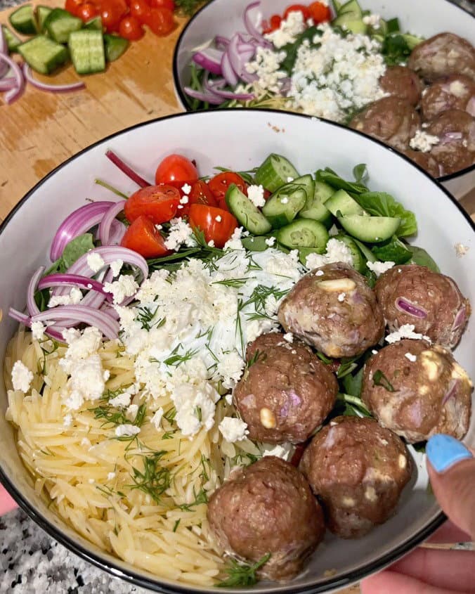 Greek Turkey Meatballs with Tzatziki recipe