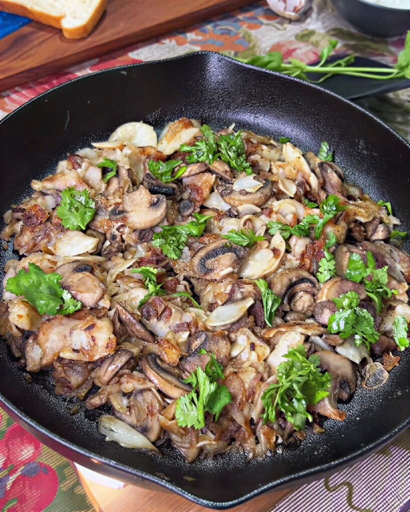 Grandma's Potato and Mushroom Combo recipe