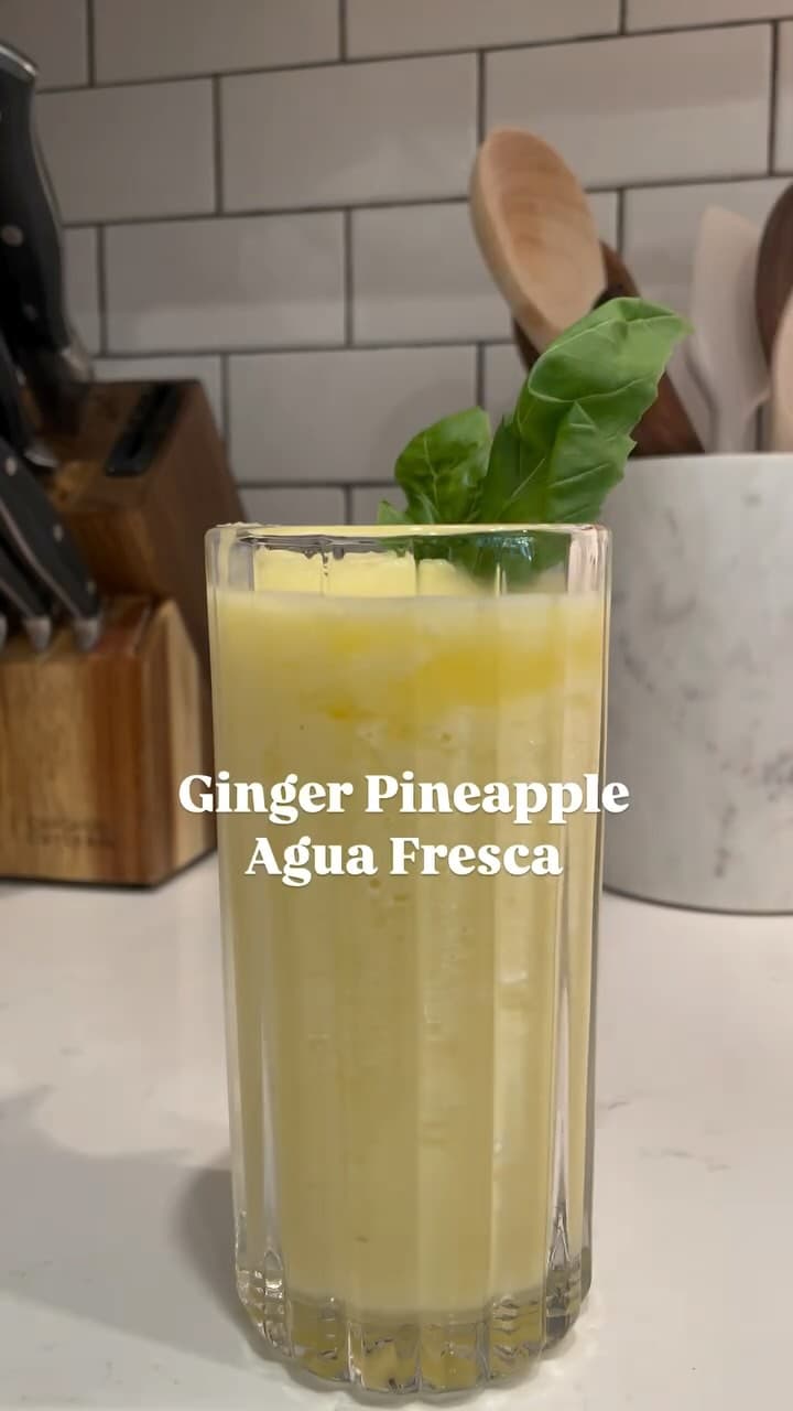 Ginger Pineapple Agua Fresca recipe