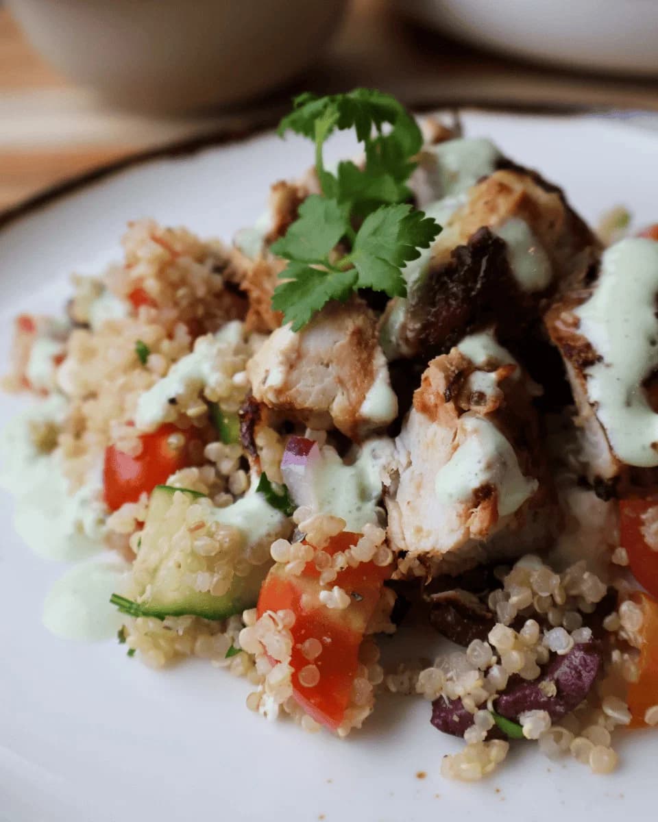 Greek Quinoa Bowl with Chicken recipe