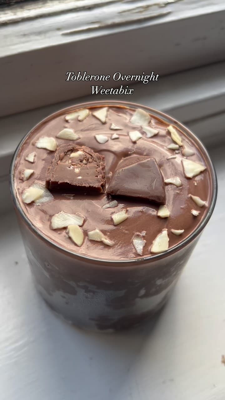 Dessert Weetabix with Toblerone recipe