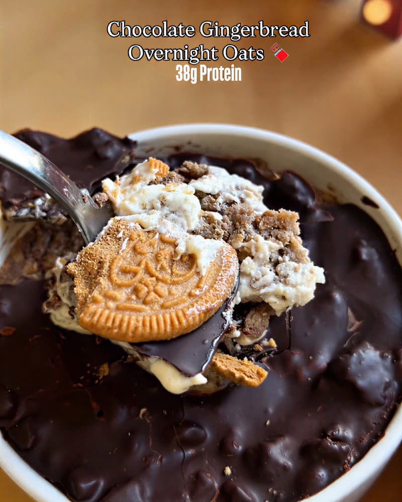 Chocolate Gingerbread Overnight Oats recipe