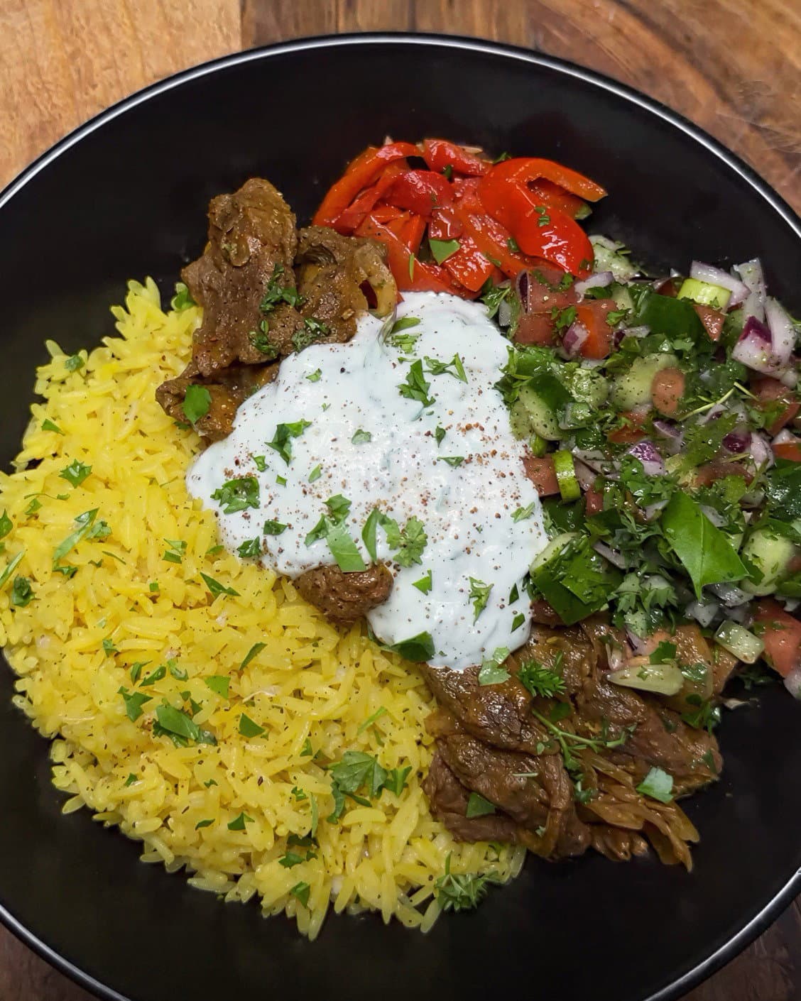 Shawarma Beef Bowl recipe