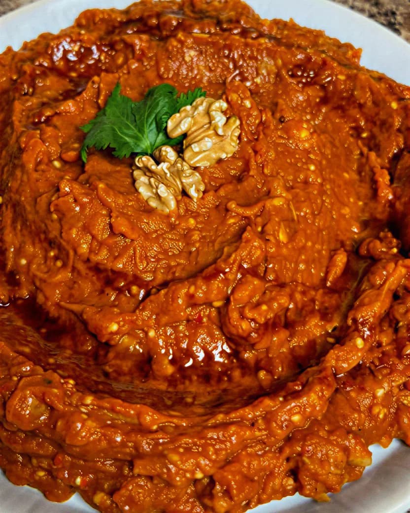 Aubergine and Pepper Dip recipe