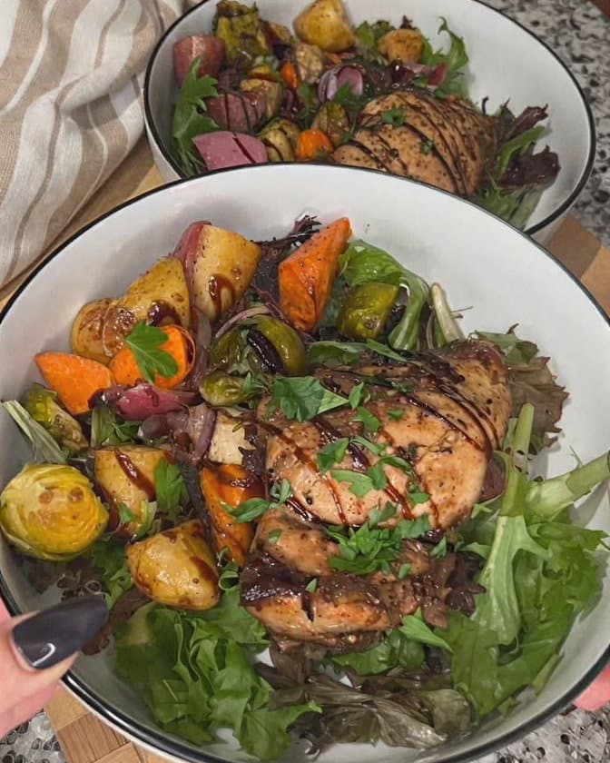 Honey Balsamic Sheet Pan Chicken and Veggies recipe