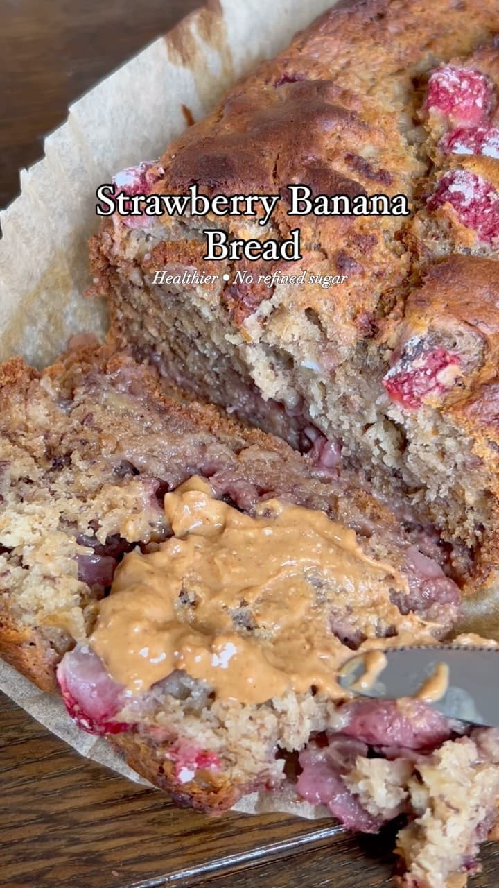 Strawberry Banana Bread recipe