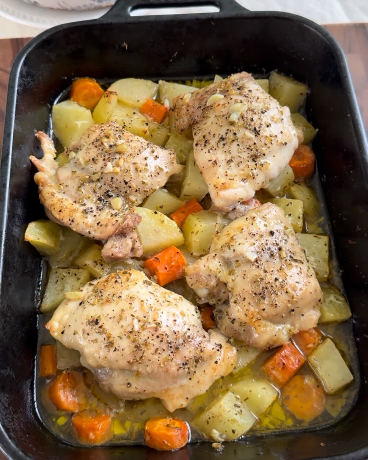 GF/DF Easy Lemon Chicken + Potatoes recipe