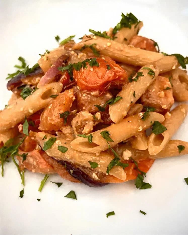 Baked Feta & Butternut Squash Pasta recipe
