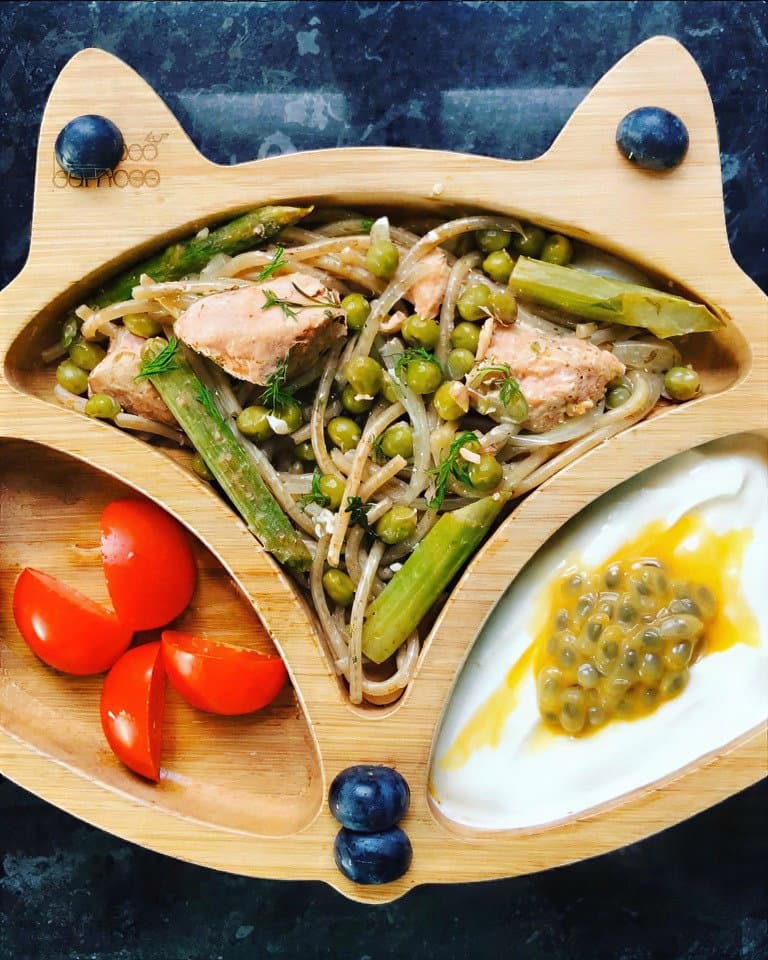 Salmon & Asparagus Pasta recipe