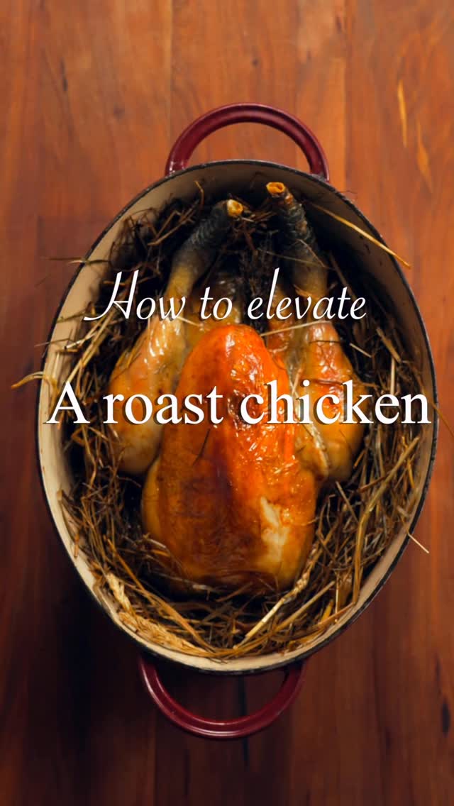 Hay-Baked Chicken (Poulet cuit au foin) recipe