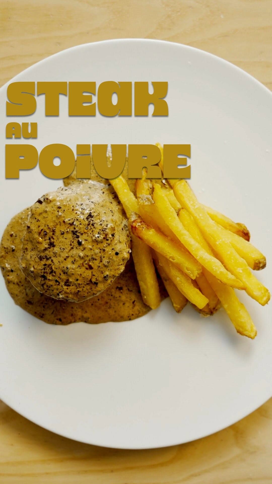 Whisky Steak au Poivre and Fries recipe