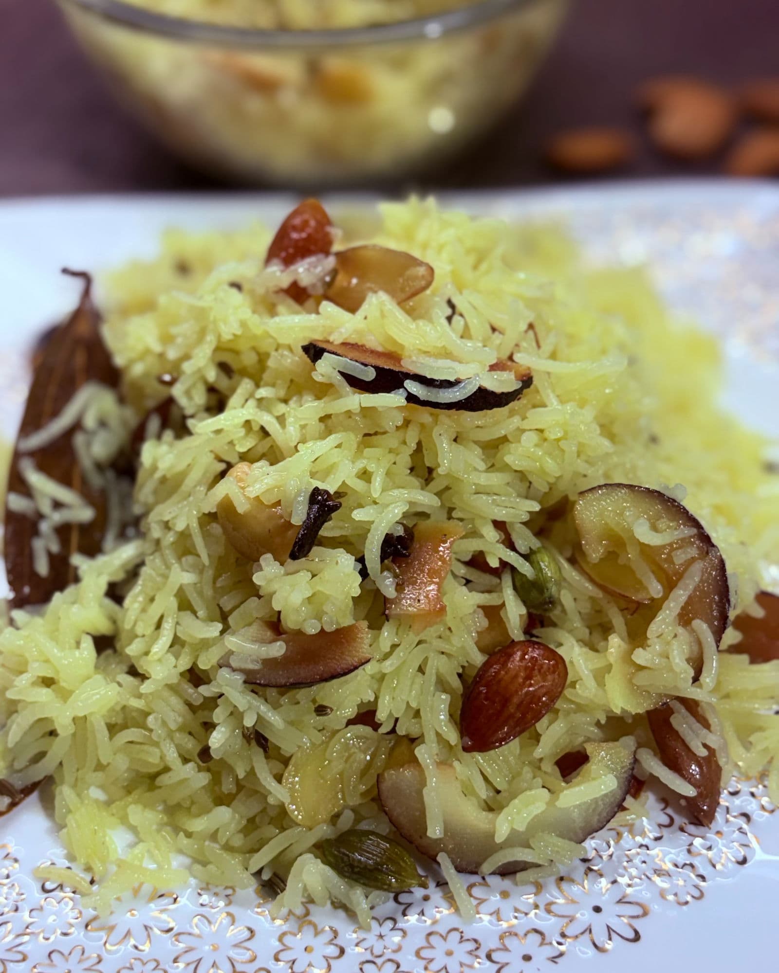 Easy Meethe Chawal/Peele Chawal (Sweet Yellow Rice) recipe