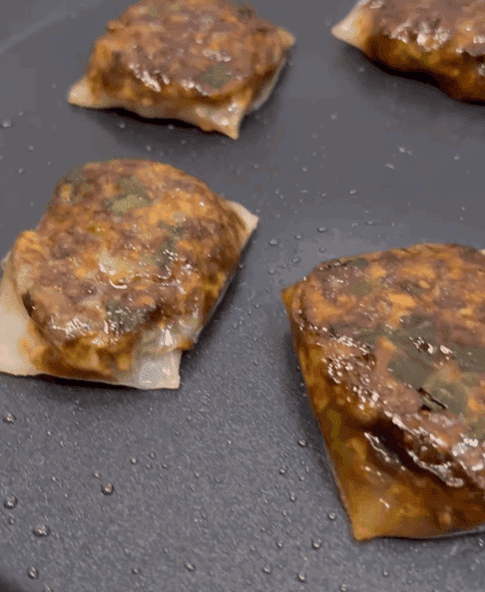 Cheese Mushroom rice paper dumplings recipe