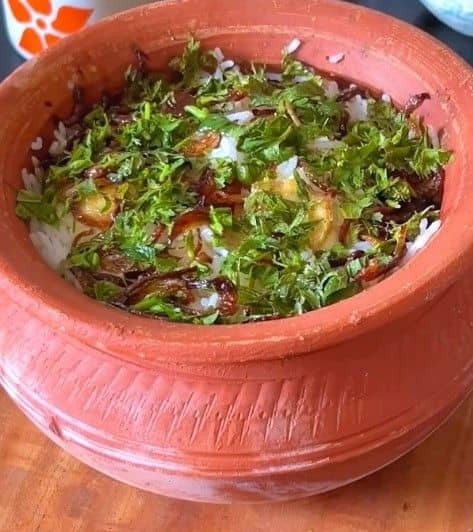Quick Matka Veg Biryani recipe