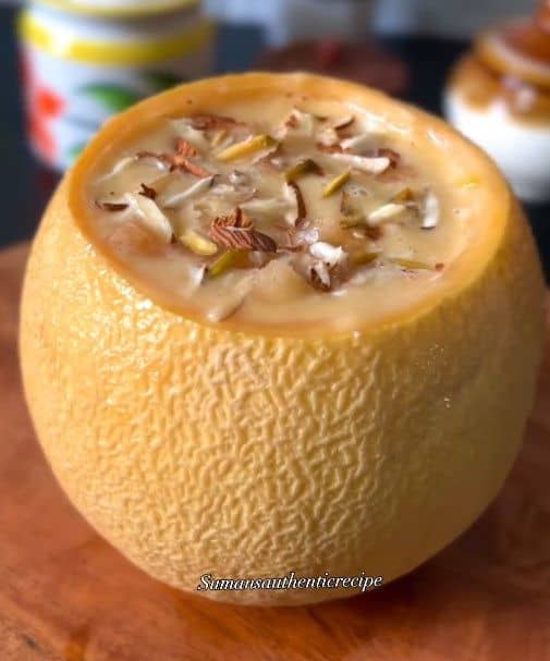 No Milk, No Sugar Muskmelon Shake recipe