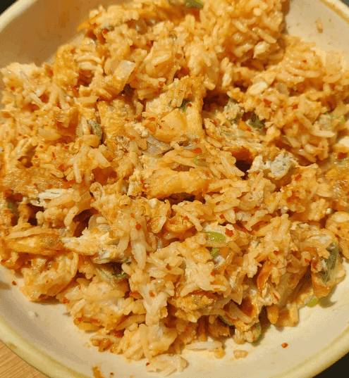 Rice Bowl with Omelette and Chilli Oil recipe