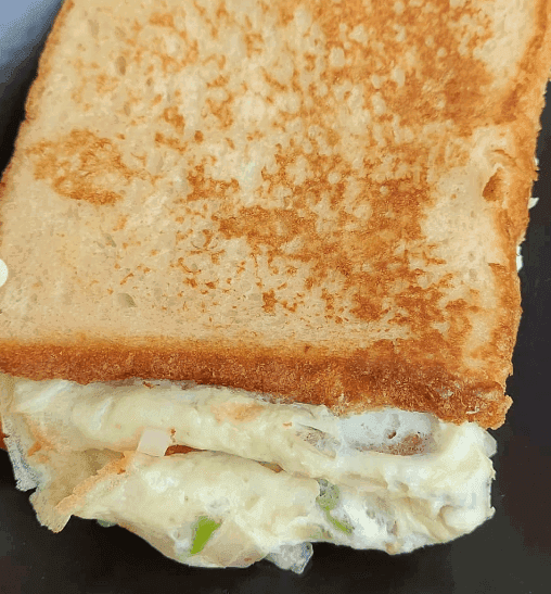 Schezwan Cheese Veggie Bread recipe