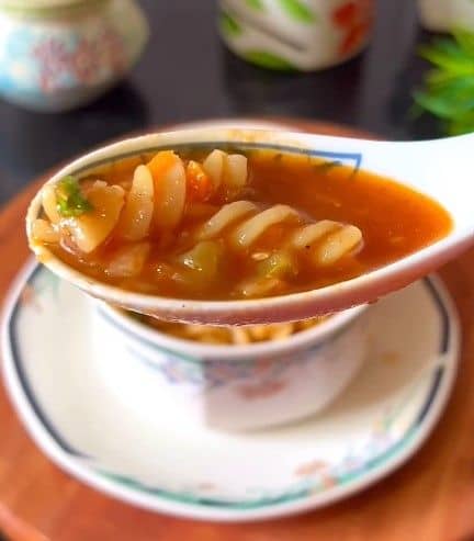 Spicy & Comforting Pasta Soup recipe