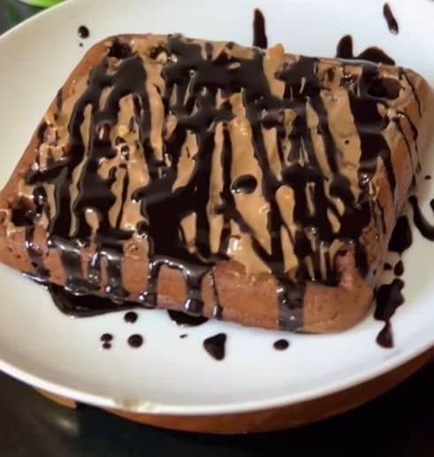 Healthy Chocolate Almond Waffle recipe